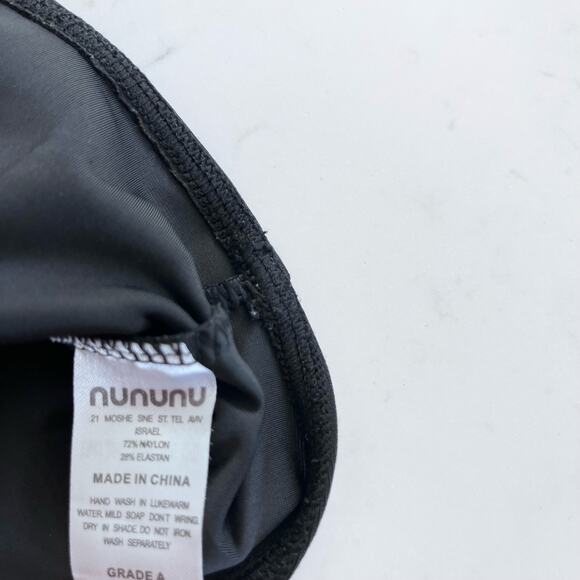 Nununu black unisex boy girl numbered rashguard size 6/7 - Picture 4 of 12